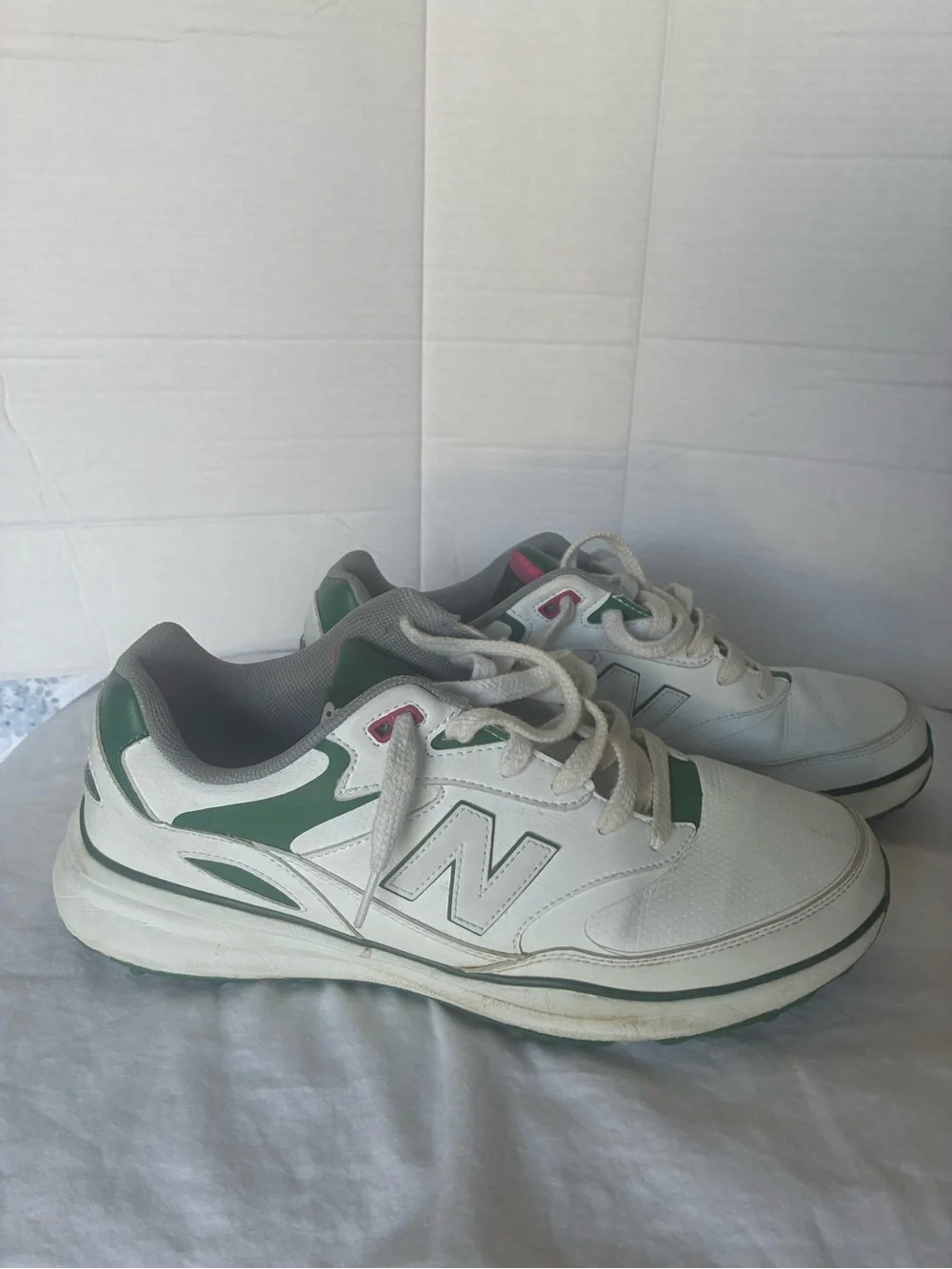 New Balance white Green Masters colors Golf Shoes men’s 12